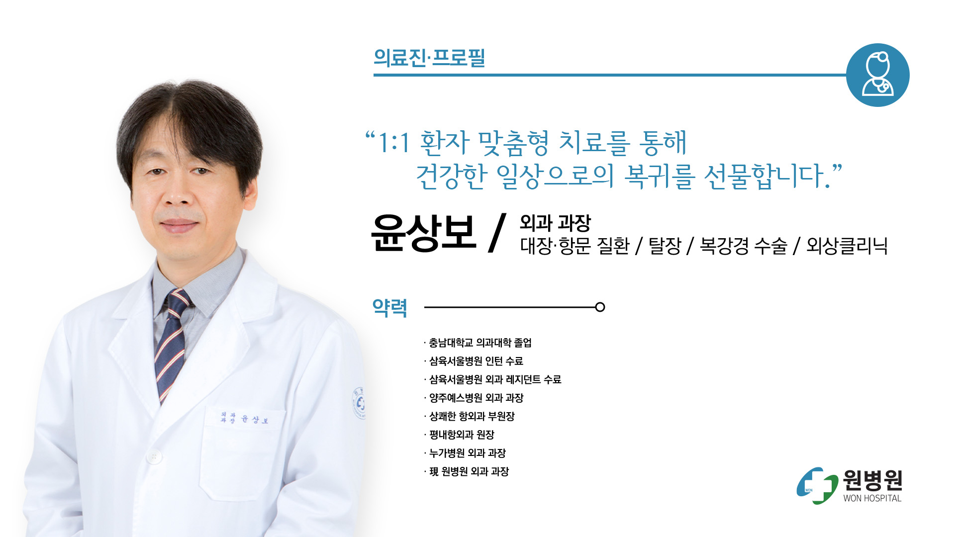 외과 과장 윤상보